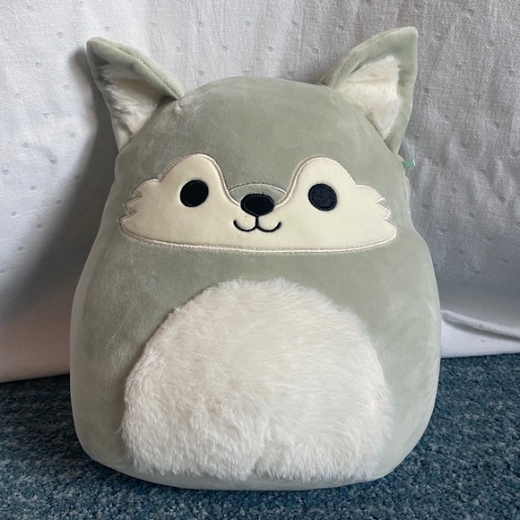 Squishmallows Toys Squishmallow Wolf 3cm 2 Inch Willy Plush Grey
